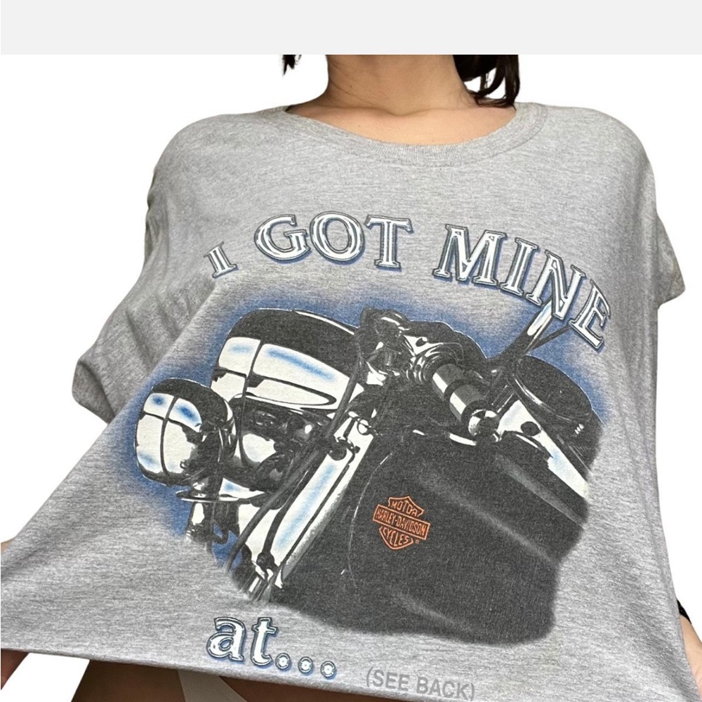 Harley-Davidson Gray Crop Top